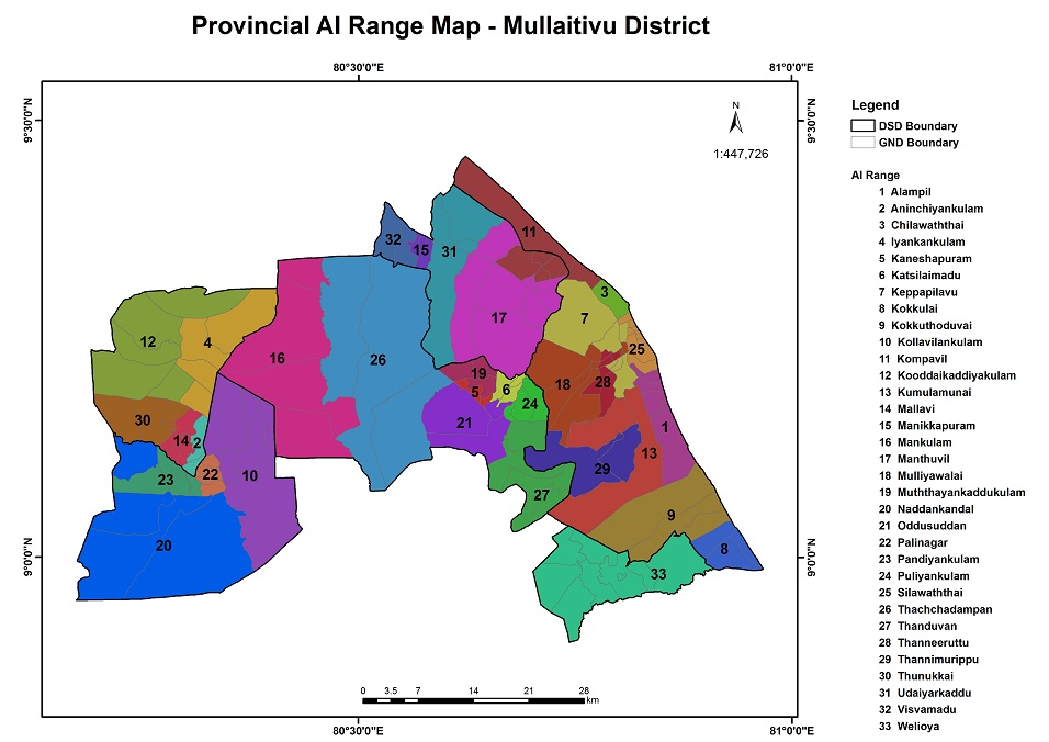 Mullaitivu Map